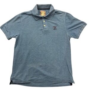 Beverly Hills Polo Club Polo Shirt Mens M Blue Modern Fit Short Sleeve Heathered